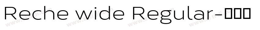 Reche wide Regular字体转换